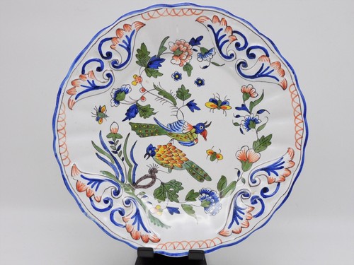 Assiette faience arras aux - ,