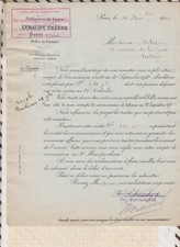 21/202 courrier LEBAUDY PARIS