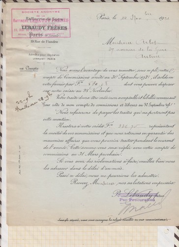 202 courrier lebaudy paris - 21/202,