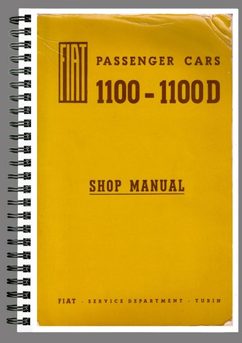 Fiat 1100 1100d manuel - 1100,
