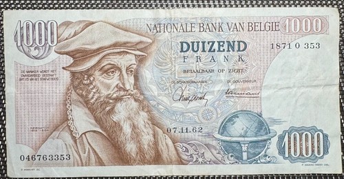 Belgique billet 1000 francs - de,