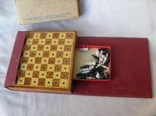 WW2 US JEU DE POCHE AMÉRICAIN POUR SOLDATS " JEU D'ÉCHECS " AVEC SA BOÏTE POSTÉE