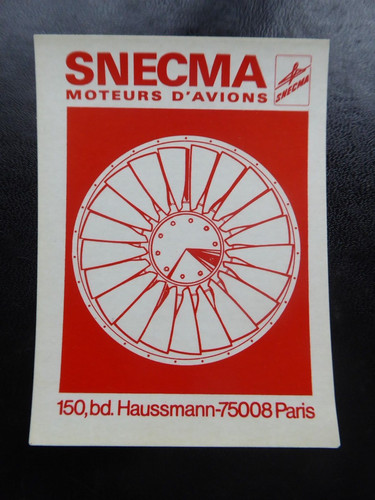 Autocollant sticker snecma - autocollant,