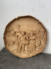 Ancien Cadre Assiette Scène