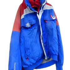 Vuarnet, Ensemble Anorak et pantalon Vuarnet bleu blanc rouge rarissime T 56