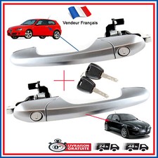 Poignée de porte portière Avant Gauche + Droite ALU pour ALFA ROMEO 147 GTA JTD
