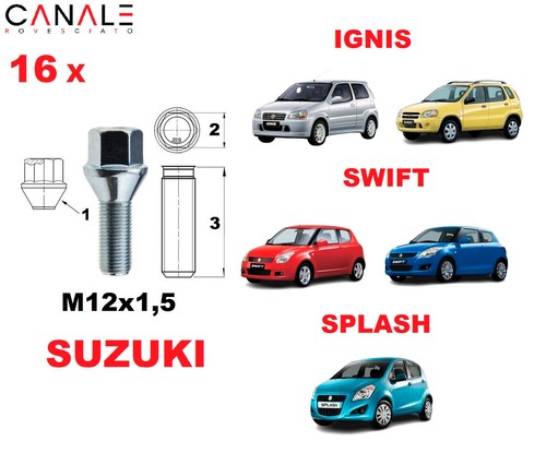 Kit boulons suzuki swift - boulons,