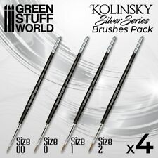 SILVER SERIES Set de Pinceaux Kolinsky - Poils Naturels Kolinsky