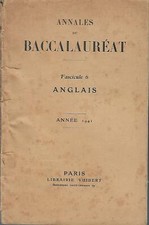 ANNALES DU BACCALAUREAT