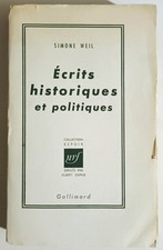 Livre Simone WEILL, Ecrits