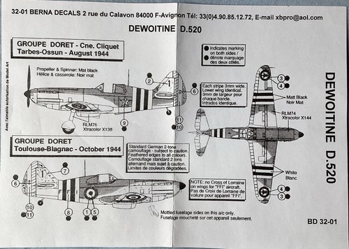 Decals berna - decals, 1/32