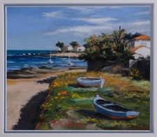 Pastel paysage Noirmoutier -