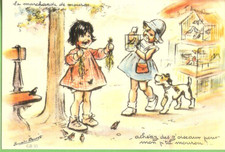 Germaine BOURET carte postale