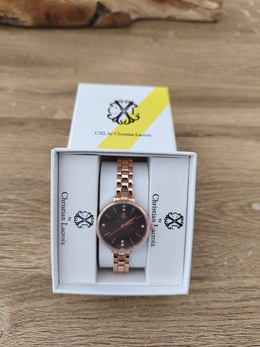 Montre doré rose noir - montre, et