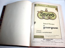SIEGFRIED POEME & MUSIQUE DE R. WAGNER, PARTITION CHANT & PIANO 1900 VF ERNST