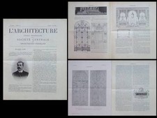 L'ARCHITECTURE N°18 1906 - NICOLAS ESCALIER, VILLA JACOT CHARNY, FERRONNERIE