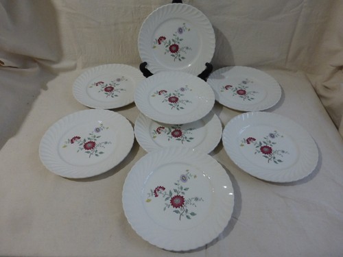Assiettes plates faïence - 8,