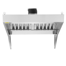 VEVOR Hotte Aspirante Commerciale 1,5 M Pour Camion Restaurant En Inox 201