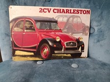 Plaque métal 2cv deudeuche