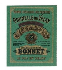 Ancienne étiquette liqueur