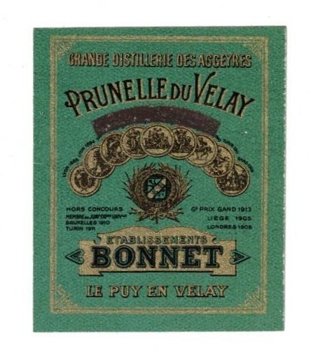 Ancienne étiquette liqueur