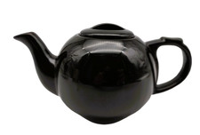 🍵 Théière en Céramique Couleur Wengé – Design Classique – Très Bon État 🍵