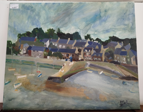 Tableau huile sur toile - huile,