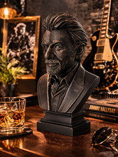 Buste Johnny Hallyday Statue