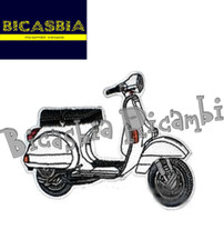 10621 - Patch Pour Veste Blanch 100X85 Vespa PX 125 150 200