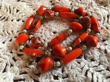 Collier ancien perles pâte