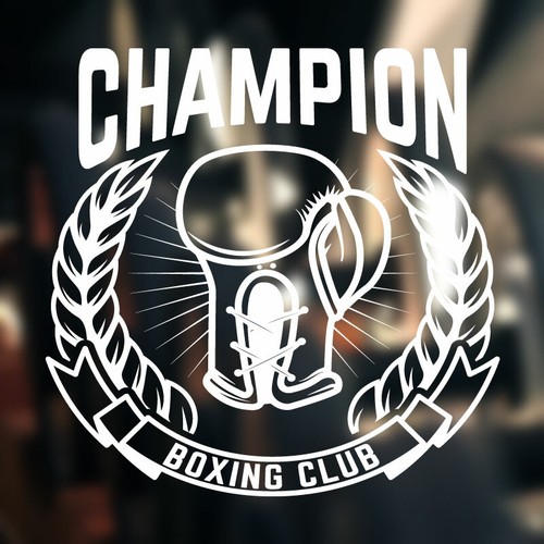 Autocollant mural boxe gym