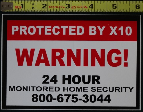 X10 security alarm system - x10,