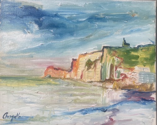 Tableau huile sur toile - sur,