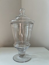 Ancien grand pot bocal cristal apothicaire XIX