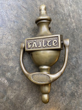 Heurtoir de porte d'entrée en bronze,serrure ferrure