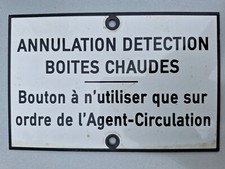 Plaque émaillée SNCF