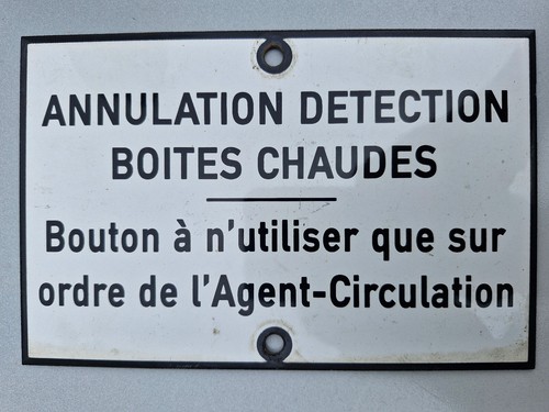 Plaque émaillée sncf - plaque,