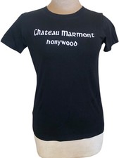 Gucci Château Marmont T-shirt Noir Avec Imprimé Floral Au Dos En Coton 