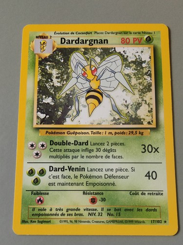 Carte pokémon dardagnan - carte,