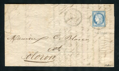 Rare lettre urdos pour - d'urdos,