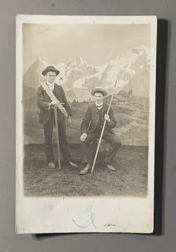 Carte photo ancienne montagne - photo,
