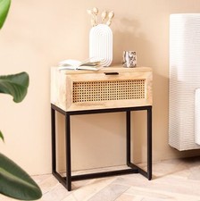 FineBuy Table de Chevet Bois