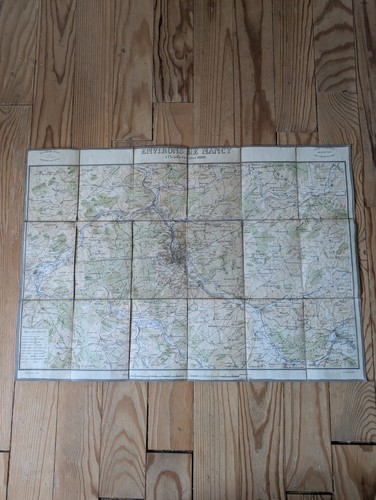 Carte état major toilée - d'état,