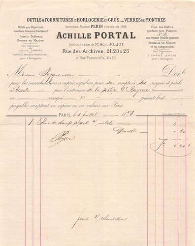 1878 outils fournitures d - 1878, et