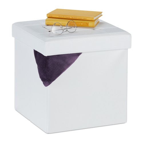 Pouf rangement tabouret - pouf, de