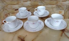 Service café porcelaine style Sèvres décor floral limoges bernardeau France