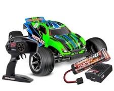 Traxxas TRX 37254 -8 Vert Rustler RTR HD Voiture RC 1:10 NEU OVP