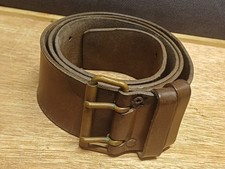 Authentique ceinturon militaire modèle 1903 en cuir marron - bon état - WW1