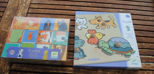 Puzzle bois cube de - et,