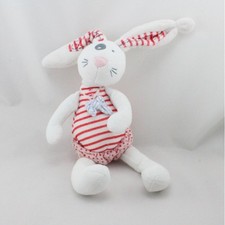 Doudou lapin blanc rose